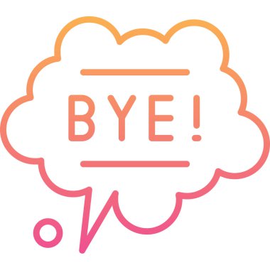 Konuşma baloncuğunun vektör simgesi