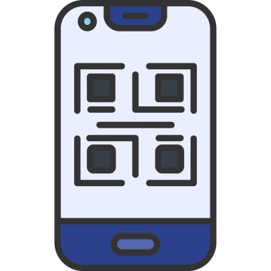 Cep telefonu. Web simgesi basit illüstrasyon