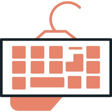 bilgisayar klavye vektör simgesi