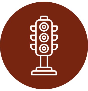 Benzersiz elektrikli ısıtıcı vektör sembol