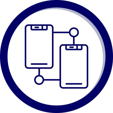 akıllı telefon simgesi vektör illüstrasyonu