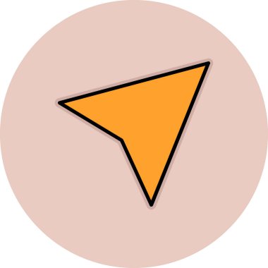 ok yönlü imleç simgesi - taslak biçimi