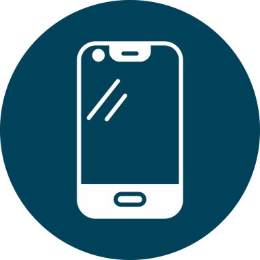 Cep telefonu. Web simgesi basit illüstrasyon