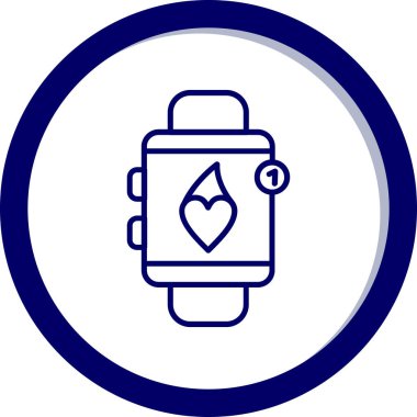 Modern akıllı saatin vektör çizimi