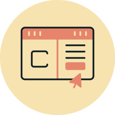 tarayıcı web simge vektör çizim