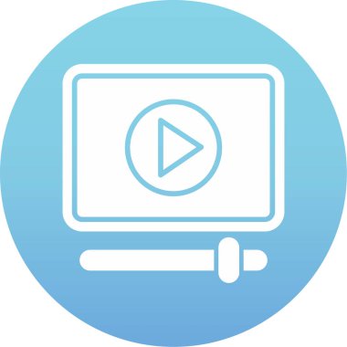 Oynat düğmesinin vektör illüstrasyonu