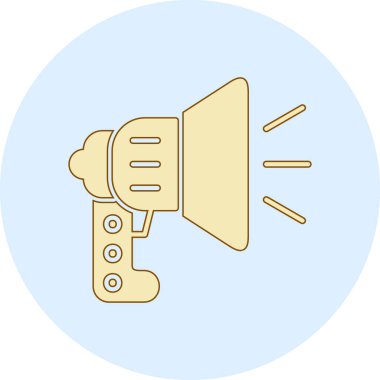 Bir megafonun vektör çizimi