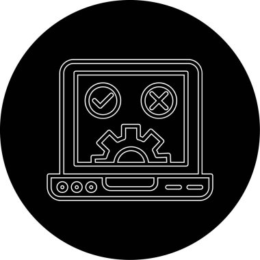 Bilgisayar oyunu düğmeli bir dizüstü bilgisayar