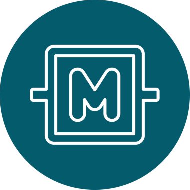 Modern b 'nin vektör illüstrasyonu eksik simgesi