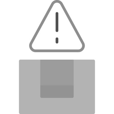 Uyarı işaretinin vektör illüstrasyonu