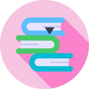 Kitap. Web simgesi basit illüstrasyon