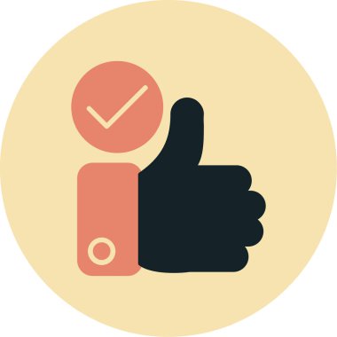 başparmak vektörü simgesi modern basit illüstrasyon