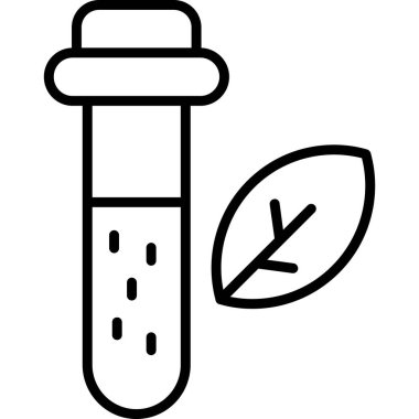 test tüp vektör simgesi