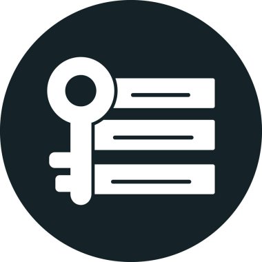 Anahtar simgesi vektör illüstrasyonu