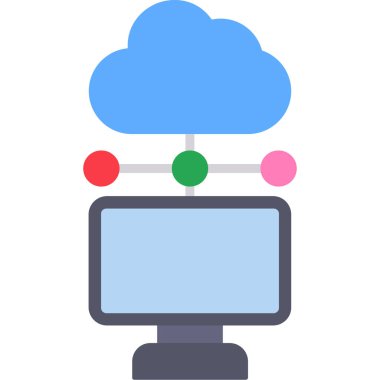 bulut ağ bağlantı simgesi