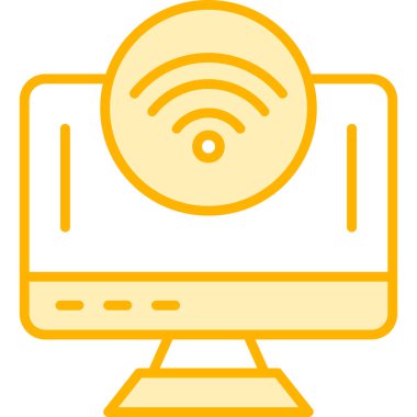 bilgisayar izleme simgesi, vektör tasarımı