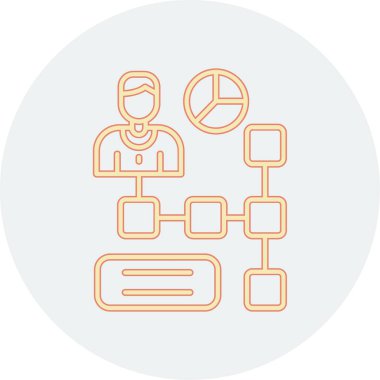 şebeke. Web simgesi basit illüstrasyon