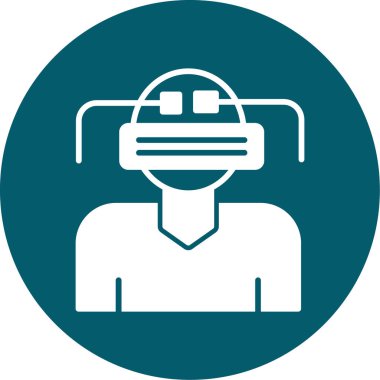 VR simgesi. Taslak çizimi. Web ve mobil için vr vektör simgeleri