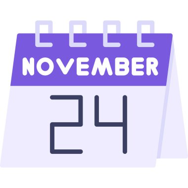 Kasım 14 takvim simgesi - vektör illüstrasyonu