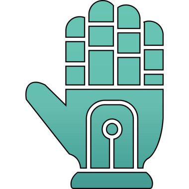 parmak jesti parmak simgesi renk ana hatları vektörü