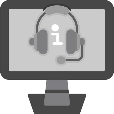 Vektör çizimi. Çağrı merkezi servisi. Web simgesi