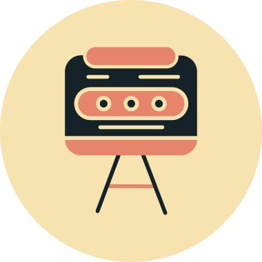 Modern bir simgenin vektör illüstrasyonu