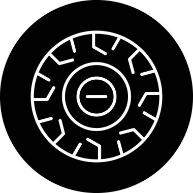 lastik simgesi vektör illüstrasyonu