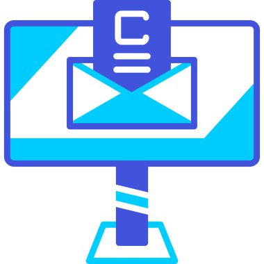 Mektup. Web simgesi basit illüstrasyon