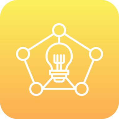 ampul simgesi vektör illüstrasyonu