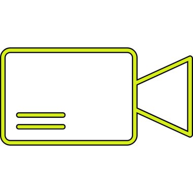 video kamera ikonu vektör illüstrasyon tasarımı