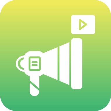 Konuşmacı. Web simgesi basit tasarım