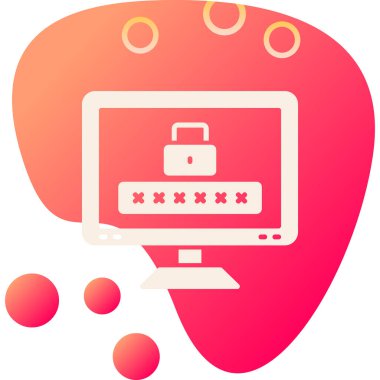 Kilit. Web simgesi basit illüstrasyon