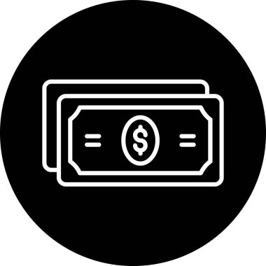 Dolar simgesi vektör illüstrasyonu