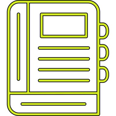 Kitap. Web simgesi basit illüstrasyon