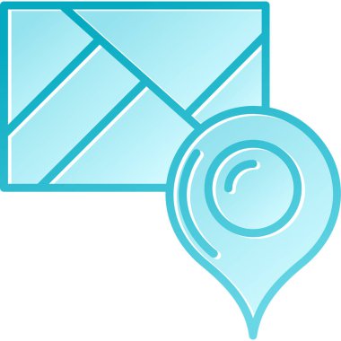 harita pin ikonu vektör illüstrasyonu