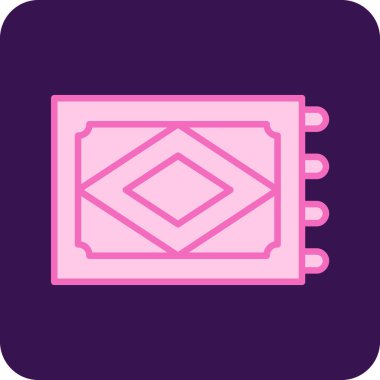 bayrak simgesi, vektör illüstrasyonu basit tasarım