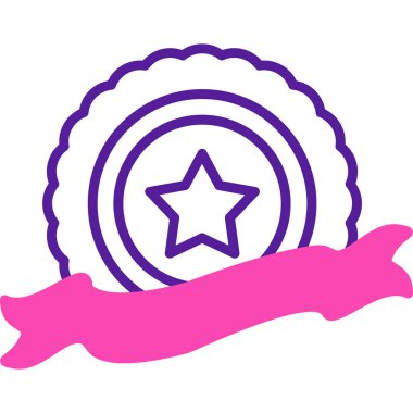 Çizgi film simgesinin bir yıldızının vektör çizimi