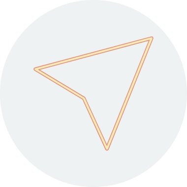 ok simgesi, vektör illüstrasyonu