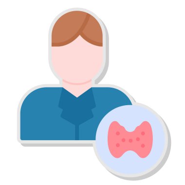 Kadın avatar ikonu. Web için kadın vektör simgelerinin düz çizimi