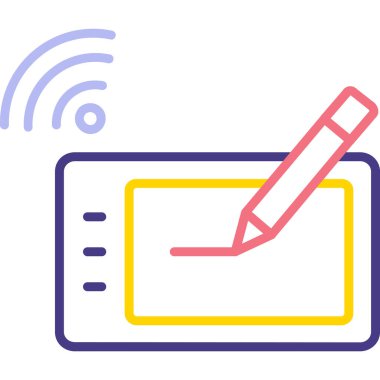 İleti vektör resimli dizüstü bilgisayar