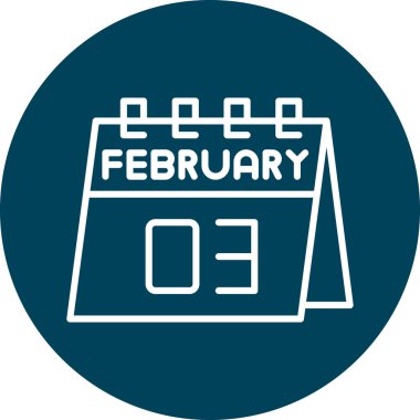 Tek bir günlük takvimdeki 4 Şubat tarihi