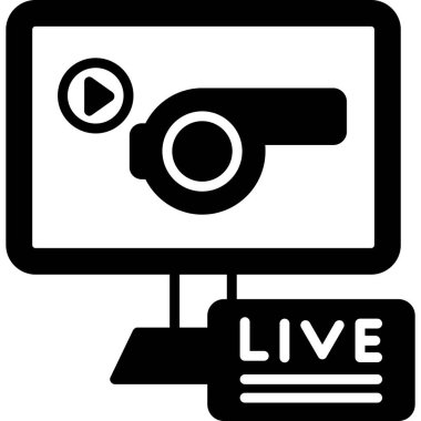 video kamera simgesi, vektör illüstrasyonu