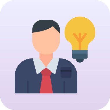 İşadamı Düz Vektör Simgesi