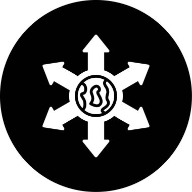 Bir kar tanesi simgesinin vektör çizimi