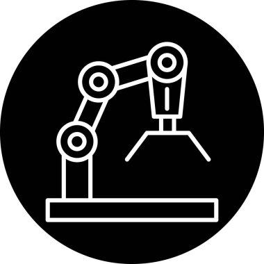 Robot simgesinin vektör illüstrasyonu