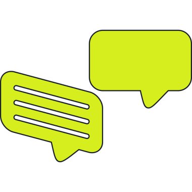 konuşma balonu simgesi, vektör illüstrasyonu