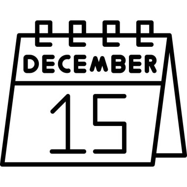 Takvim simgesi tasarımı, vektör illüstrasyonu