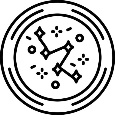 Saat. Web simgesi basit illüstrasyon