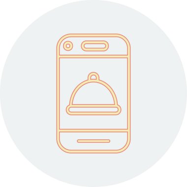 Gıda simgesinin vektör illüstrasyonu