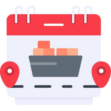 Alışveriş Teslimatı. Basit illüstrasyon